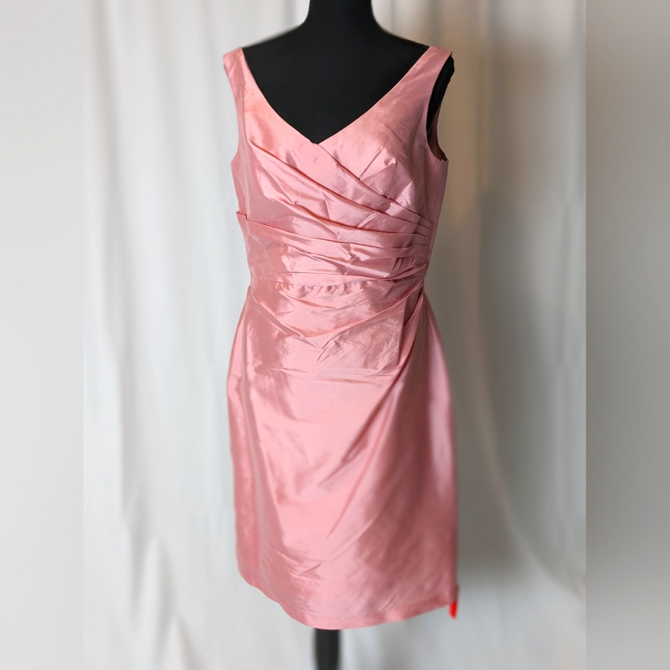 Alfred Sung D644 Peau De Soie Cocktail Dress